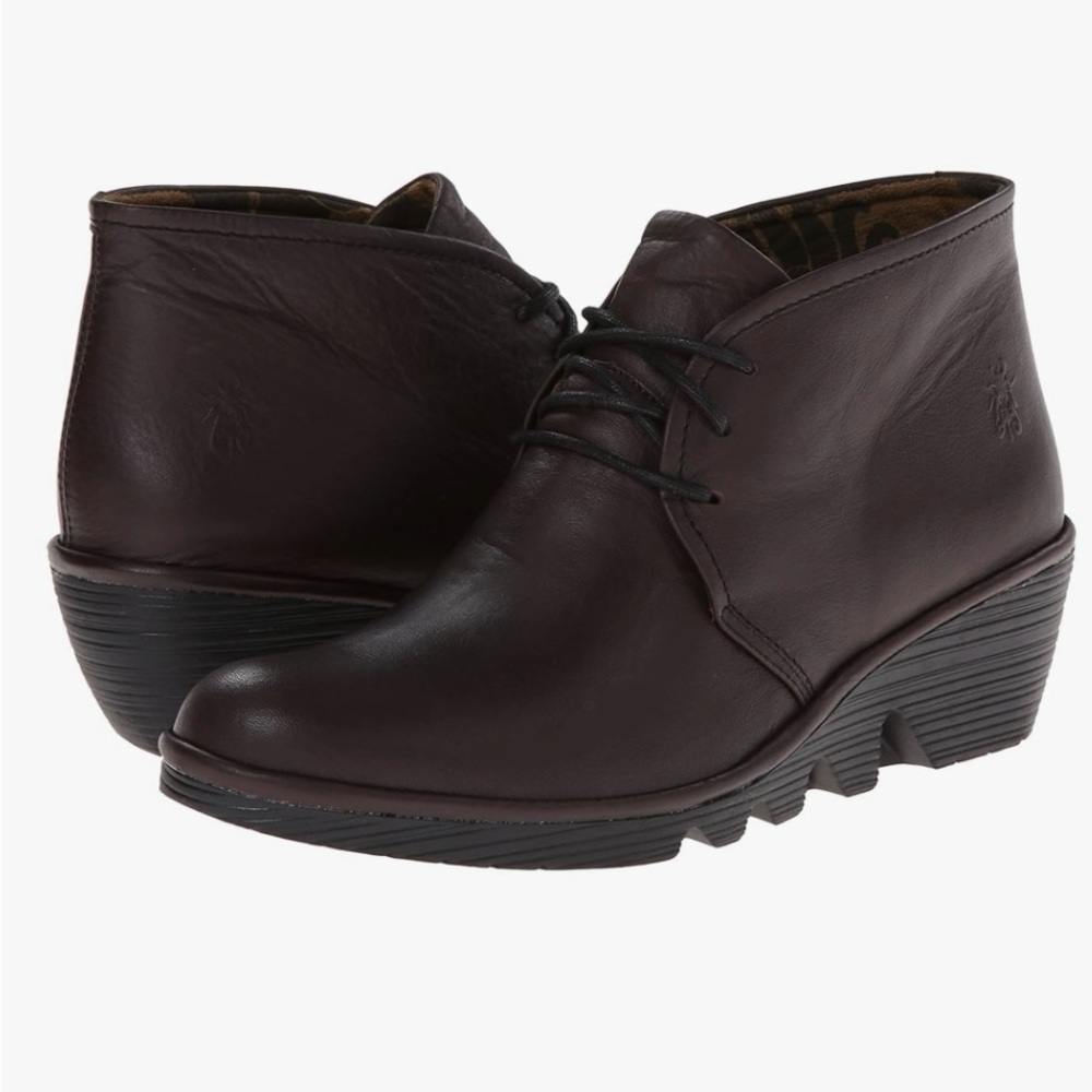 Fly London Women's Burgundy Ankle Booties